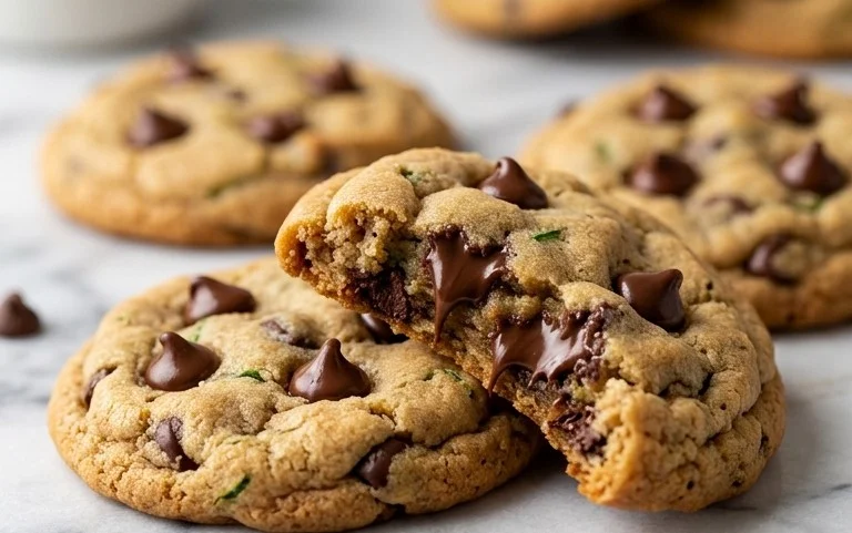 Soft Zucchini Cookies with Chocolate Chips