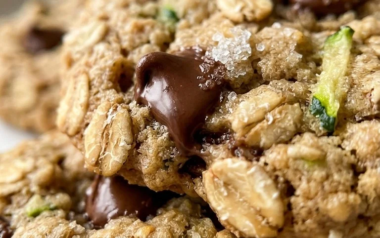 Homemade Zucchini-Oat Chocolate Chip Cookies