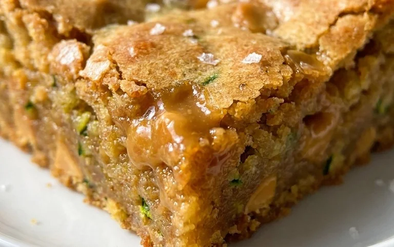 Chewy Butterscotch Zucchini Blondies