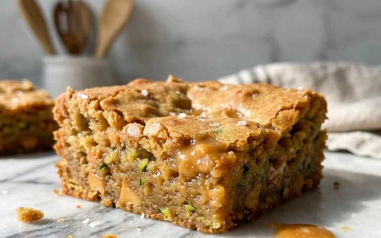 Chewy Butterscotch Zucchini Blondies